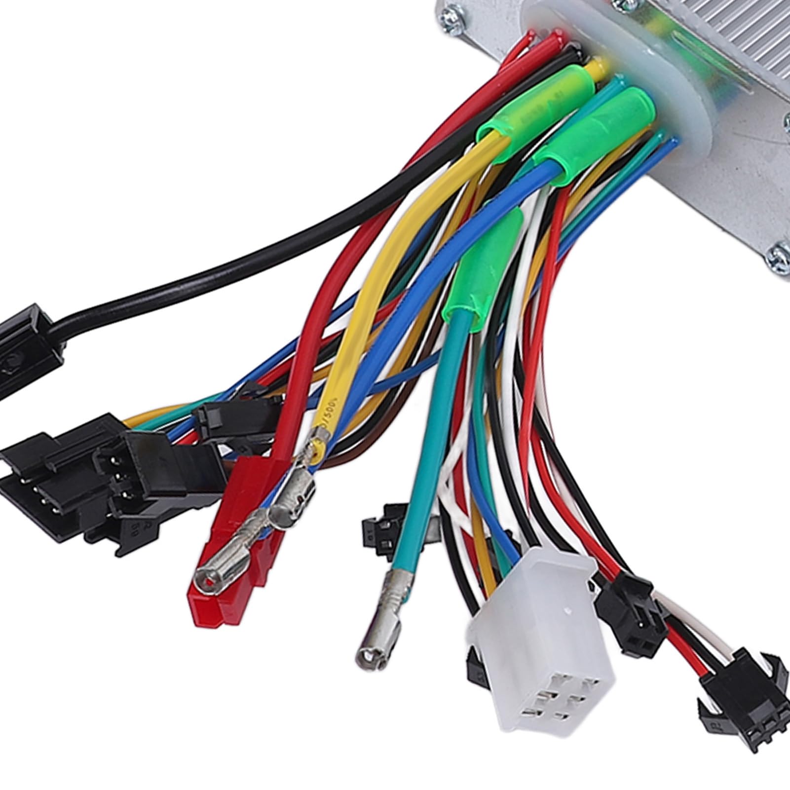 Zestaw Sterownika Silnika Elektrycznego, Kontroler Sinusoidalny z 3 Trybami do SilnikóW Bezszczotkowych 36 V 48 V 350 W 500 W z Kolorowym Ekranem LCD i obudową ze Stopu Aluminium, Idealny do