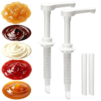 2-Pack Heat-Resistant Sauce Pumps Compatible with 2.6 Qt Warmers