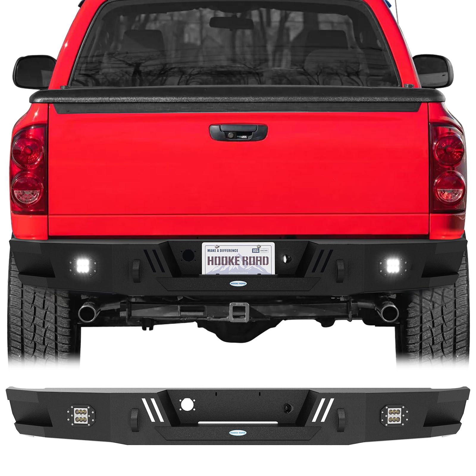 Hooke Road Rear Steel Bumper