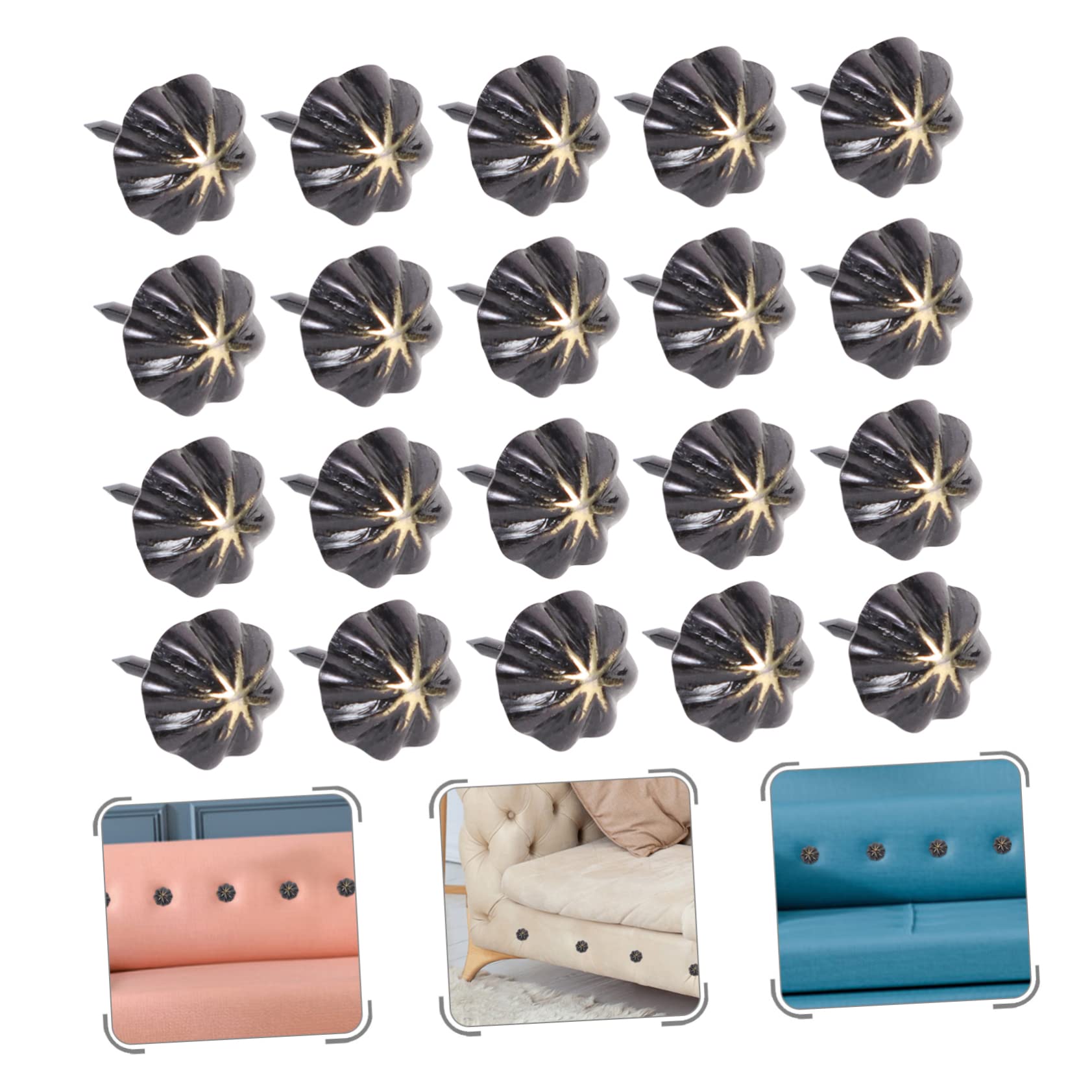 SOLUSTRE 500pezzi Chiodi Decorativi Per Tappezzeria Chiodi Ferro Per Mobili Design Elegante Per Divani e Arte Fai Da Te Facili Da Installare