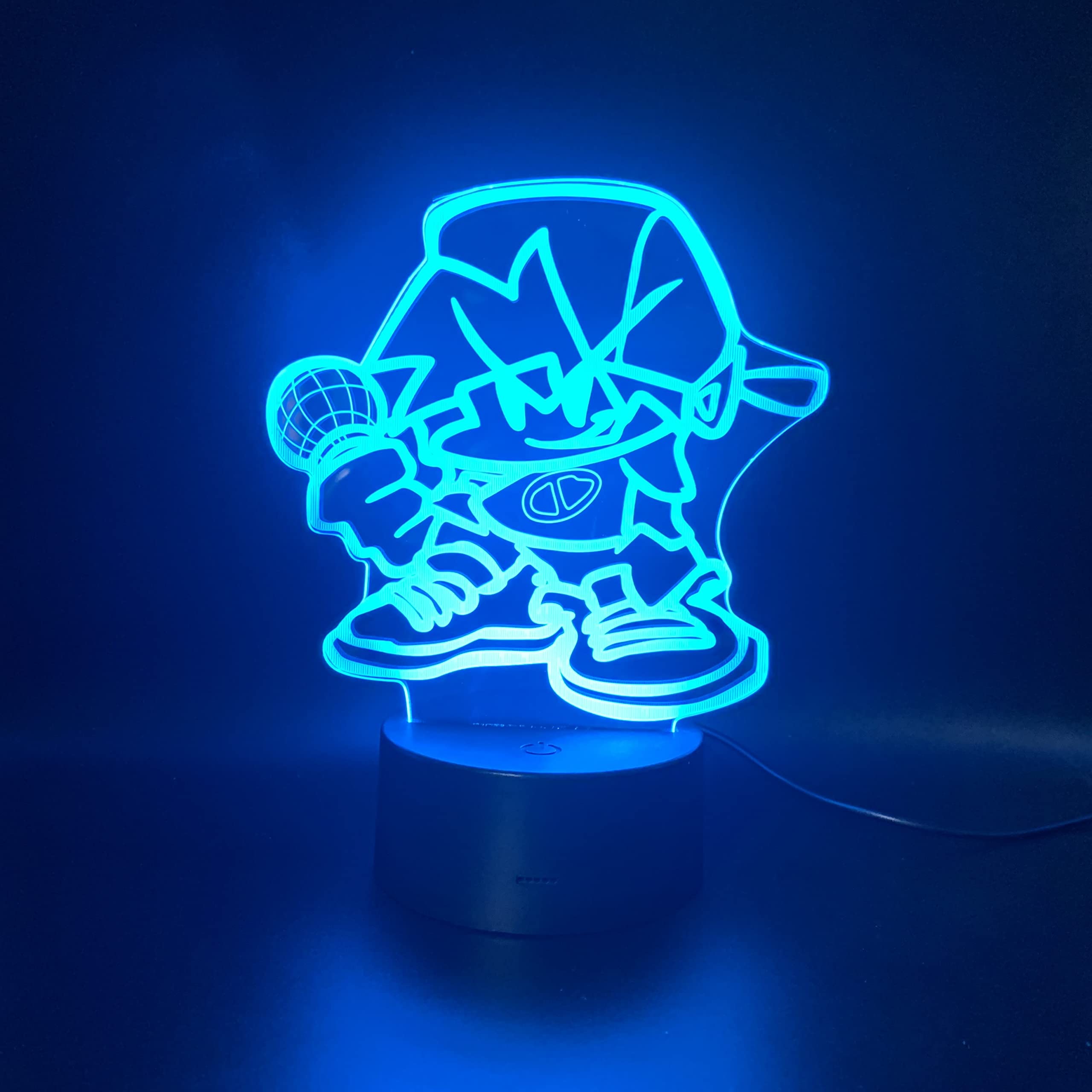 Lampara LED Videojuego Friday Night Funkin' Cambia Color USB Luz Nocturna y decoración