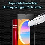 [2 Pack] Screen Protector Compatible for LG Velvet 5g, Tempered Glass Film, [3D Full Cover] 9H Hardness, Anti-Scratch, Premium HD Clarity, Easy Installation, Case Friendly