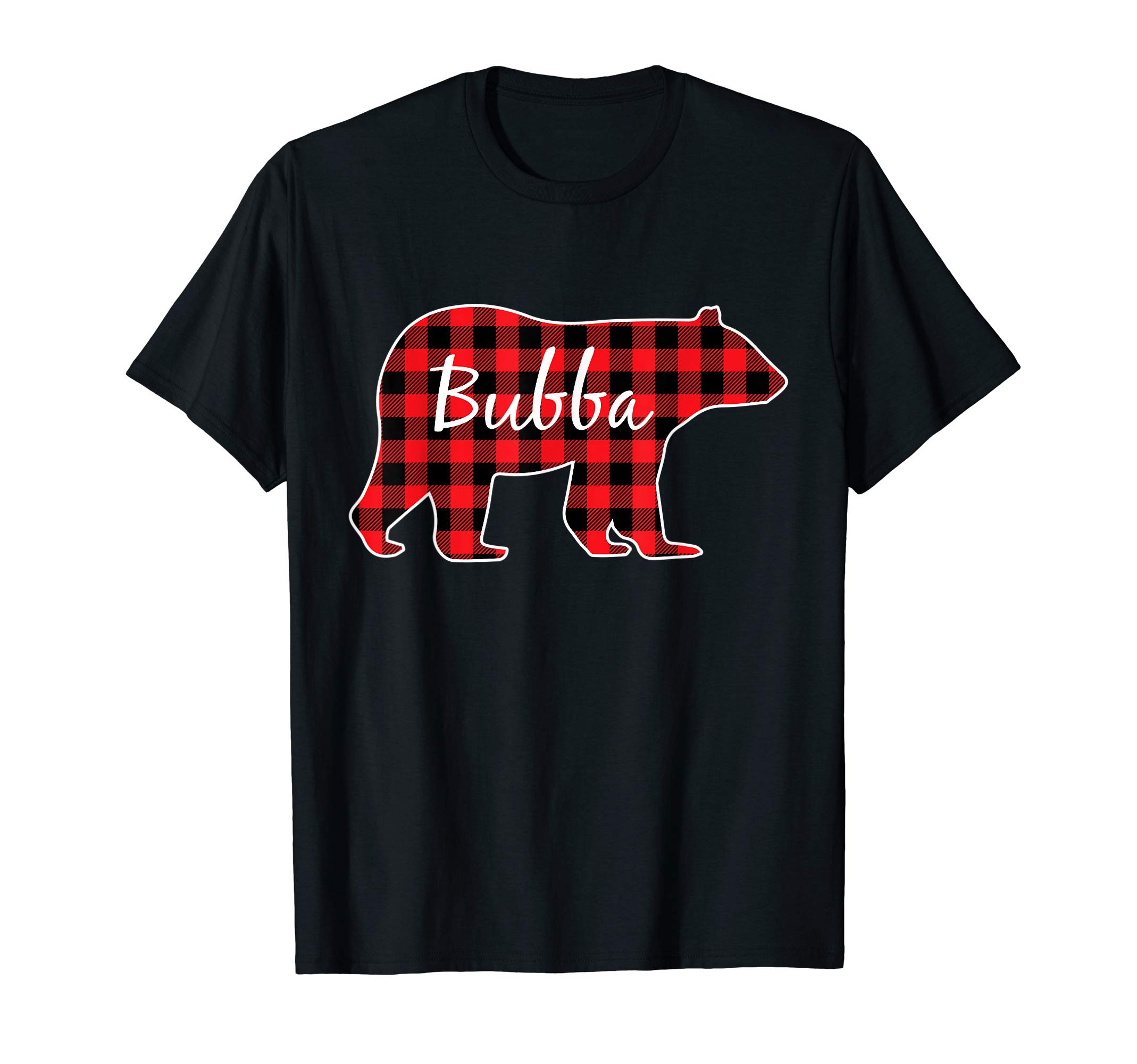Bubba Bear Red Plaid Family Matching Christmas Pajama Gift T-Shirt