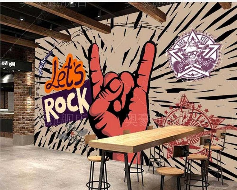Wallpaper 3D Decoration Murals Wall Graffiti Hip Hop Style Wallpaper