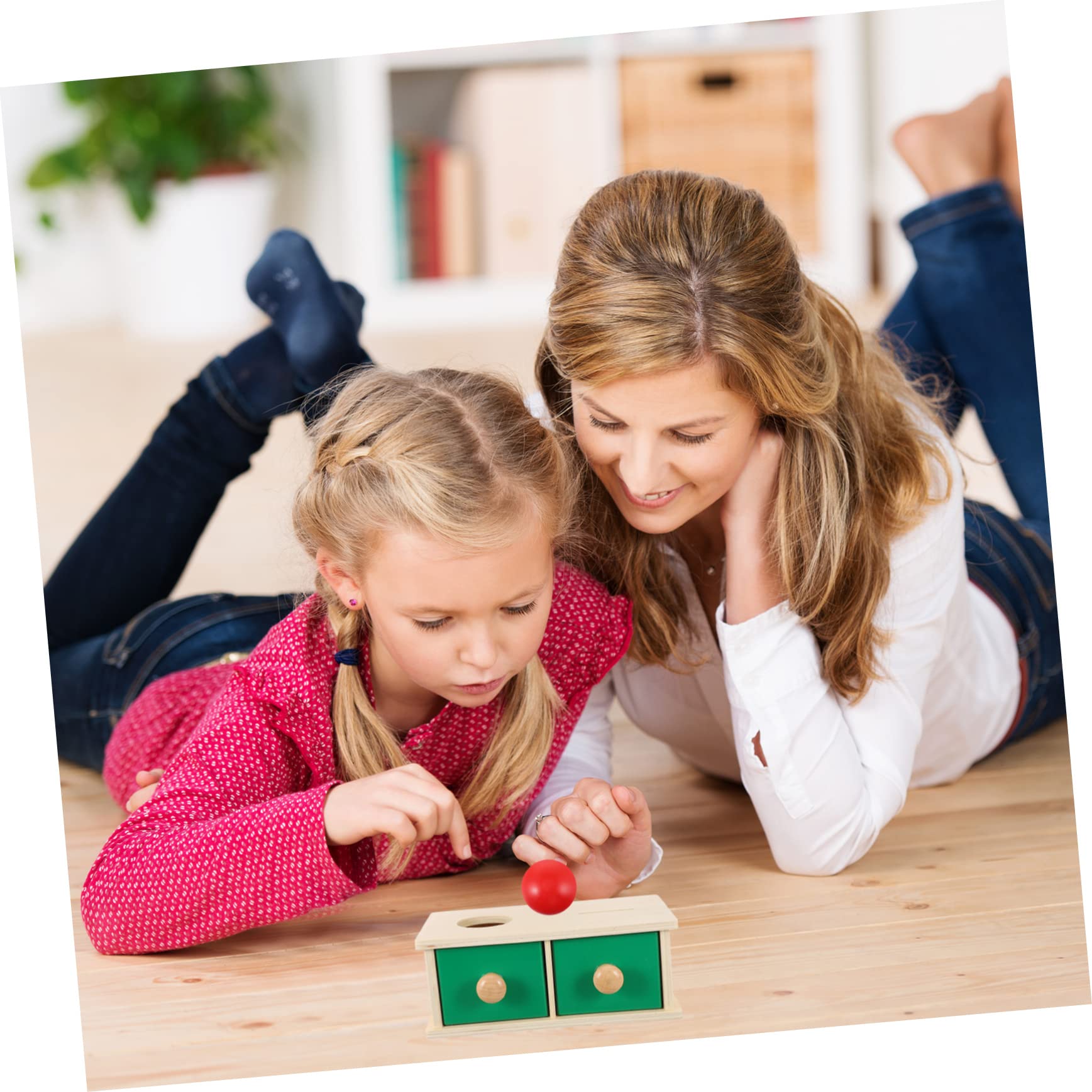 SUPVOX Box Coin Box for Boys for Babies for for Girl for 1 Year Old Shape Sorter for 2 Year Old Girl Wood