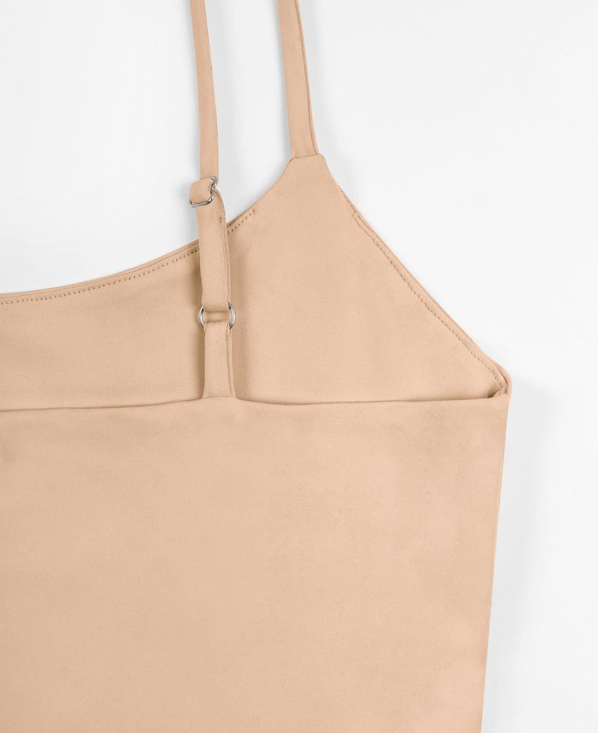 REORIA Women's Sexy Adjustable Spaghetti Strap Double Lined Seamless Camisole Tank Yoga Crop Tops - Image 6