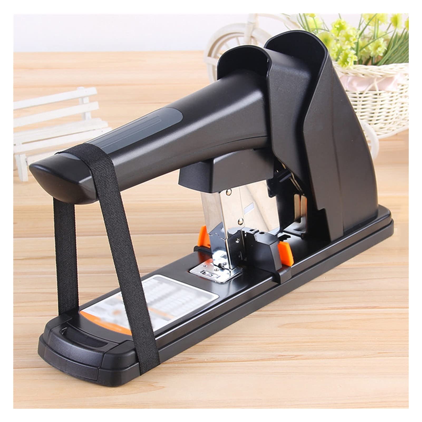 Liudan Heftgerät Heavy Duty Hefter Desktop Hefter 210 Blatt Große Kapazität Büro Hefter Heavy Duty Machinery Paper Heft Black Büroheftgerät