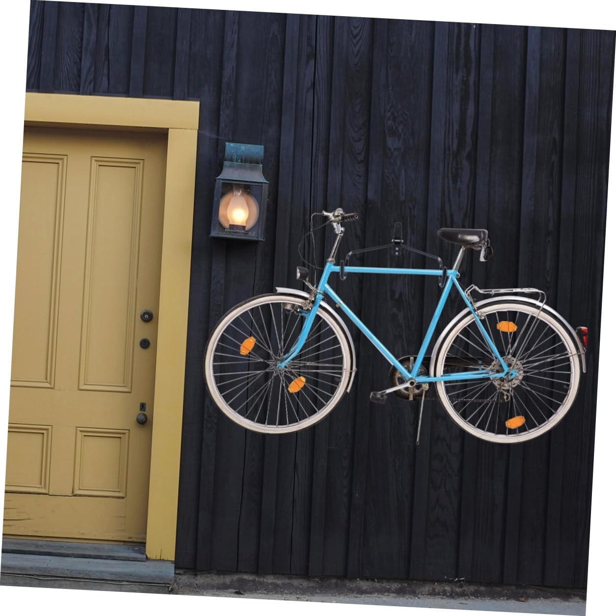 FRCOLOR Bike Wall Hanger Adjustable Angle Bike Hook Heavy-duty Metal Wall-mounted 40kg Load Capacity with Screws for Home Garage