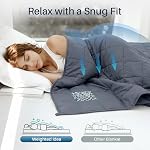 Weighted Idea Weighted Couverture pour adultes (Gris foncé,60"x80",15lbs) Couverture respirante avec perles de verre premium tout-saison doux confort