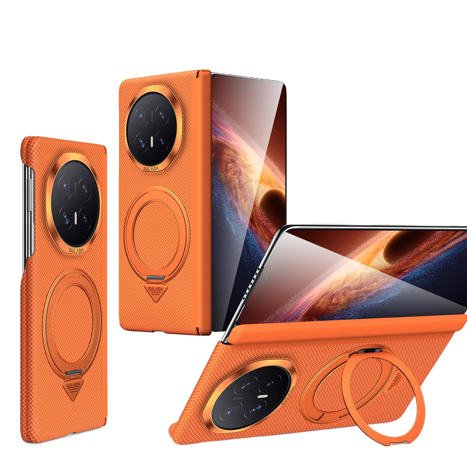 Coque Honor Magic V6 de qualité premium avec protection charnière robuste orange - 8