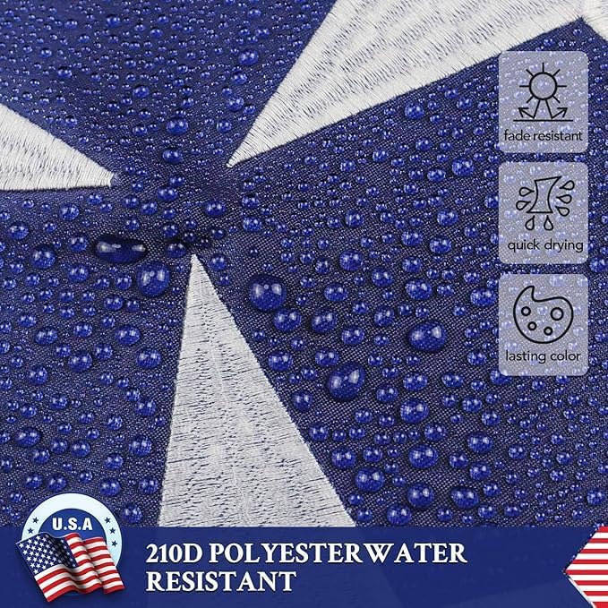 Double Sided Tennessee State Flag 3x5 Outdoor The Longest Lasting TN Flags Heavy Duty 210D Nylon, Sewn Stripes, Embroidered Star, Stronger Brass Grommets,4 Stitched Hemming, Perfect for - Image 4