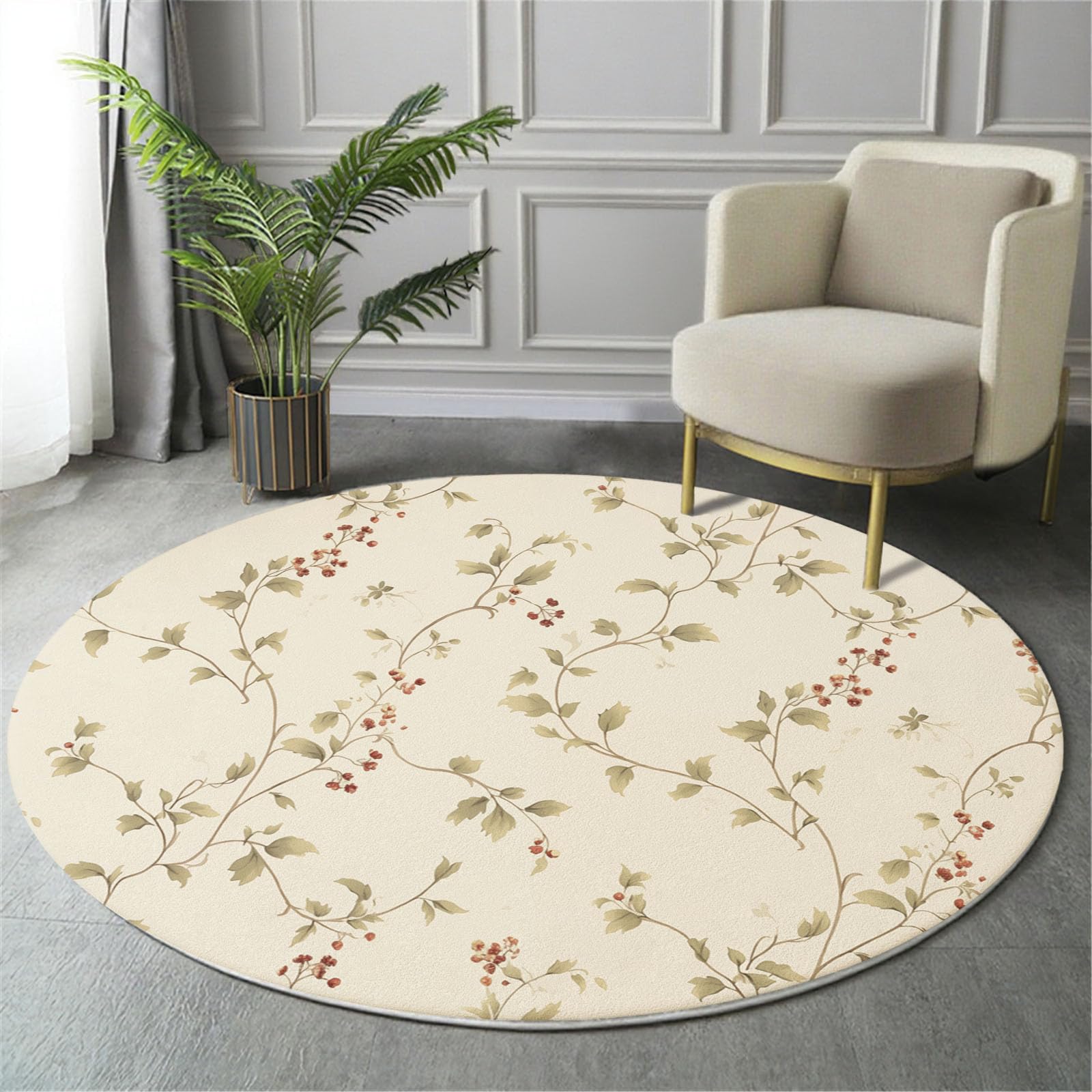Tapis de cuisine 80cm frais antidérapant pour un salon au style rétro