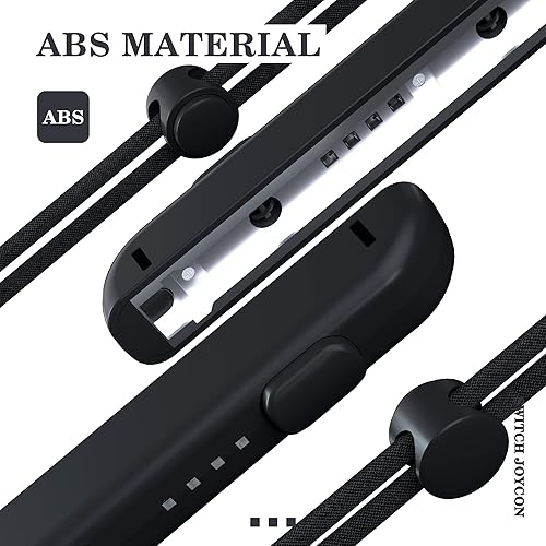 Miniatura 5 de Joycon - Correas de muñeca para interruptor, repuesto para correa Joy Con, paquete de 4, correa de muñeca ajustable para Switch Joycon (negro y