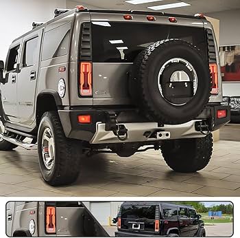 Amazon | Mingrui Test 2個 LEDテールライトアセンブリ ハマー