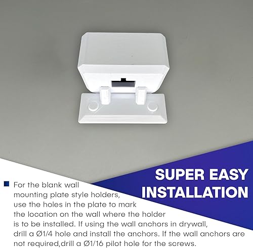 Miniatura 5 de BrushHub Soporte eléctrico para cepillo de dientes | Soporte de pared | Compatible con Oral-B con capacidad para 1 cargador, placa de montaje en