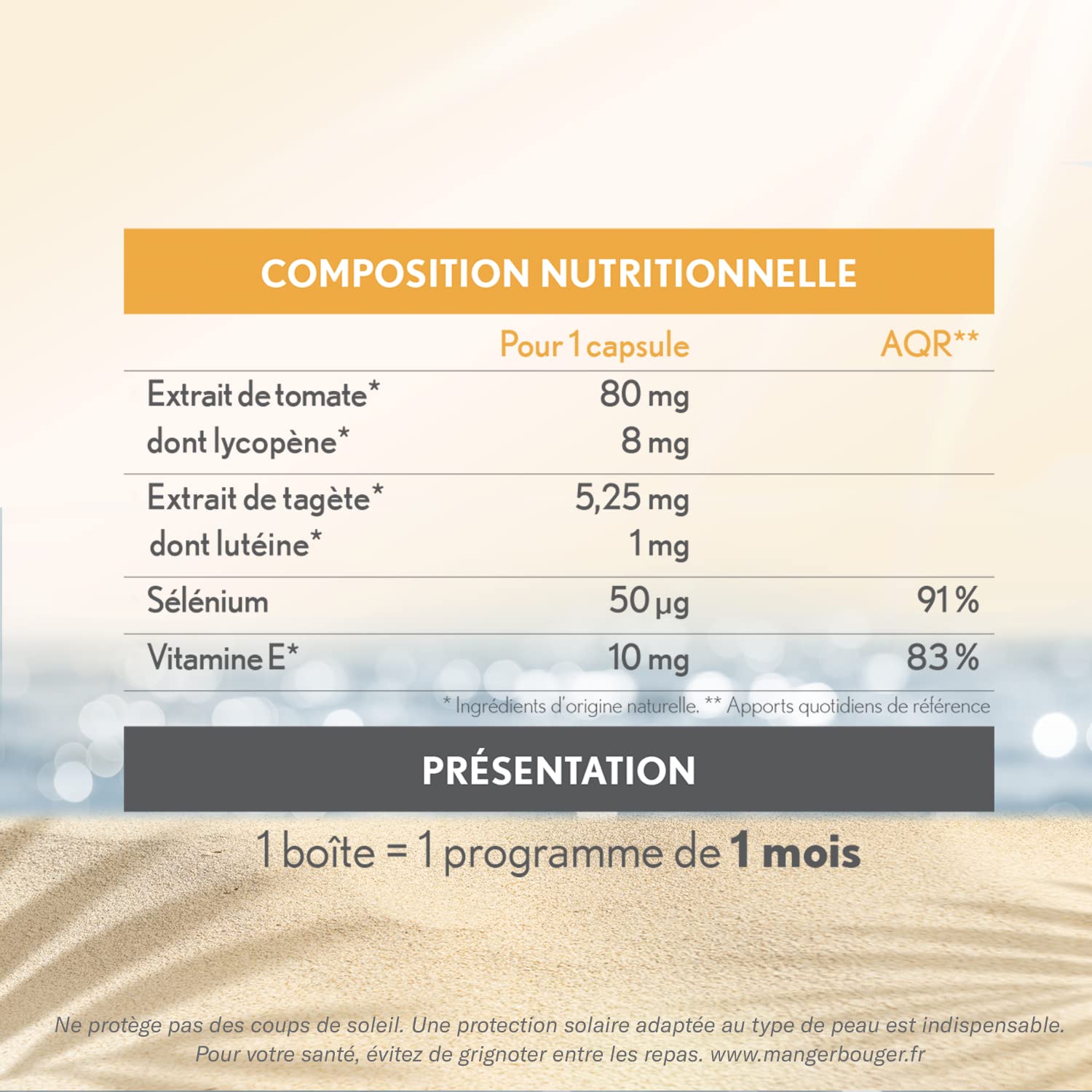 OENOBIOL - Compléments Alimentaires - Préparateur Solaire - Peaux Normales - A base de Lycopène, Lutéine, Vitamine E et Sélénium - Programme 1 mois - 1 Boîte de 30 Capsules