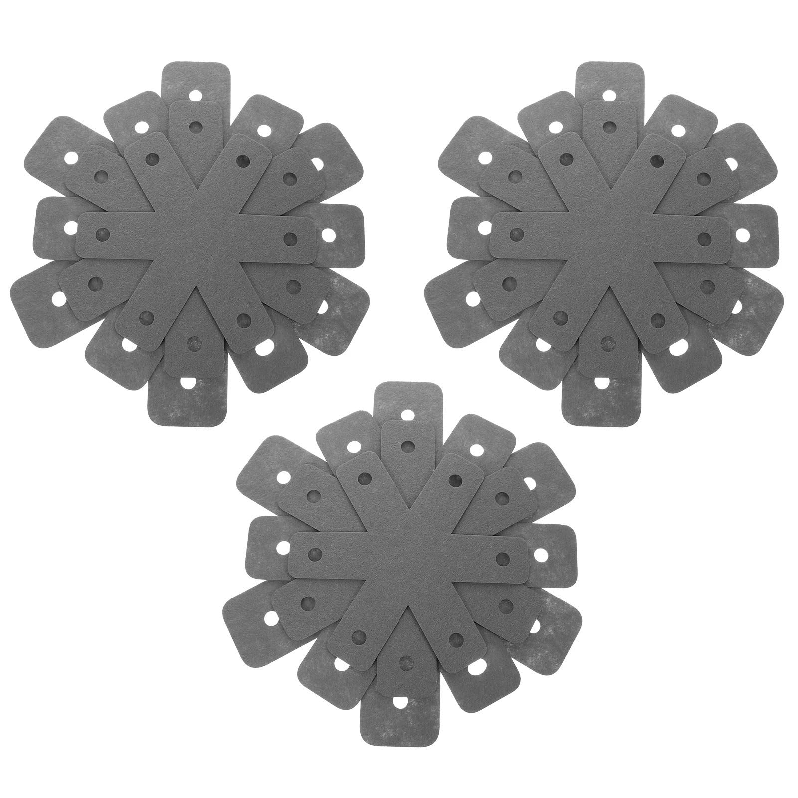 12pcs Pot Pan Placemat Heat Resistant Non-Stick Felt Tableware Mat Pads for Kitchen Cookware Protection Anti-Scratch Coasters for Kitchen(Grey)