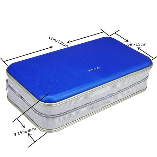 Miniatura 56 de Cartera para CD y DVD, capacidad de 96 pulgadas, resistente, resistente, almacenamiento de DVD, carcasa dura, soporte para disco de CD, funda de