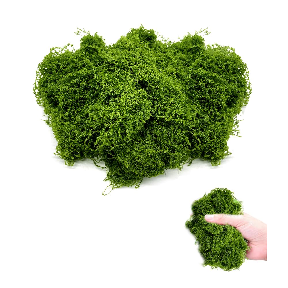 100g Muschio Stabilizzato per Presepe Naturale Muschio Finto per Decorazioni Lichene Stabilizzato Pannelli Licheni Stabilizzati Moss Muschio Artificiale Decorativo Islandese Muschio-Scuro