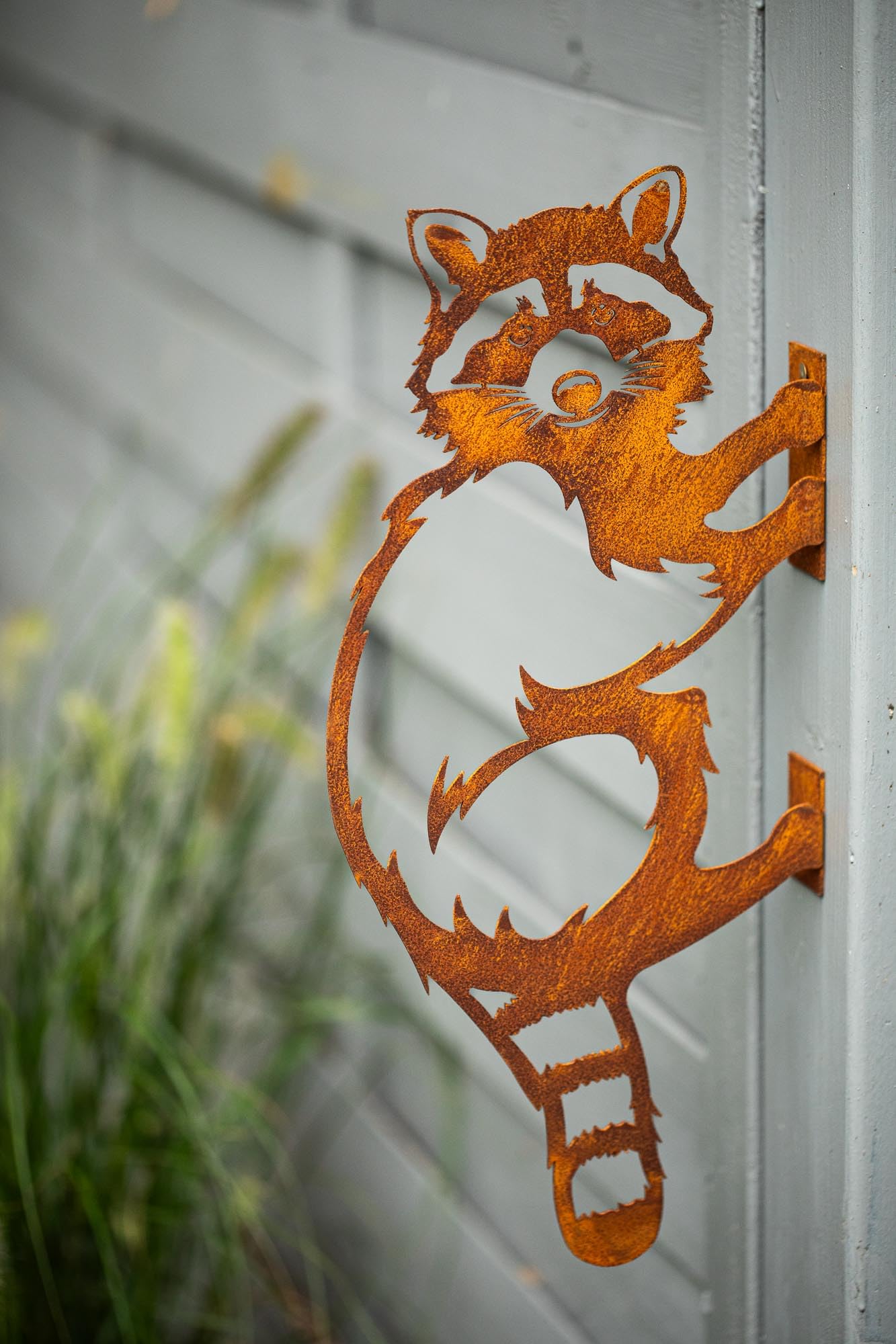 Bornhöft Gartenstecker Eichhörnchen Metall Rost - Rustikale Gartendeko