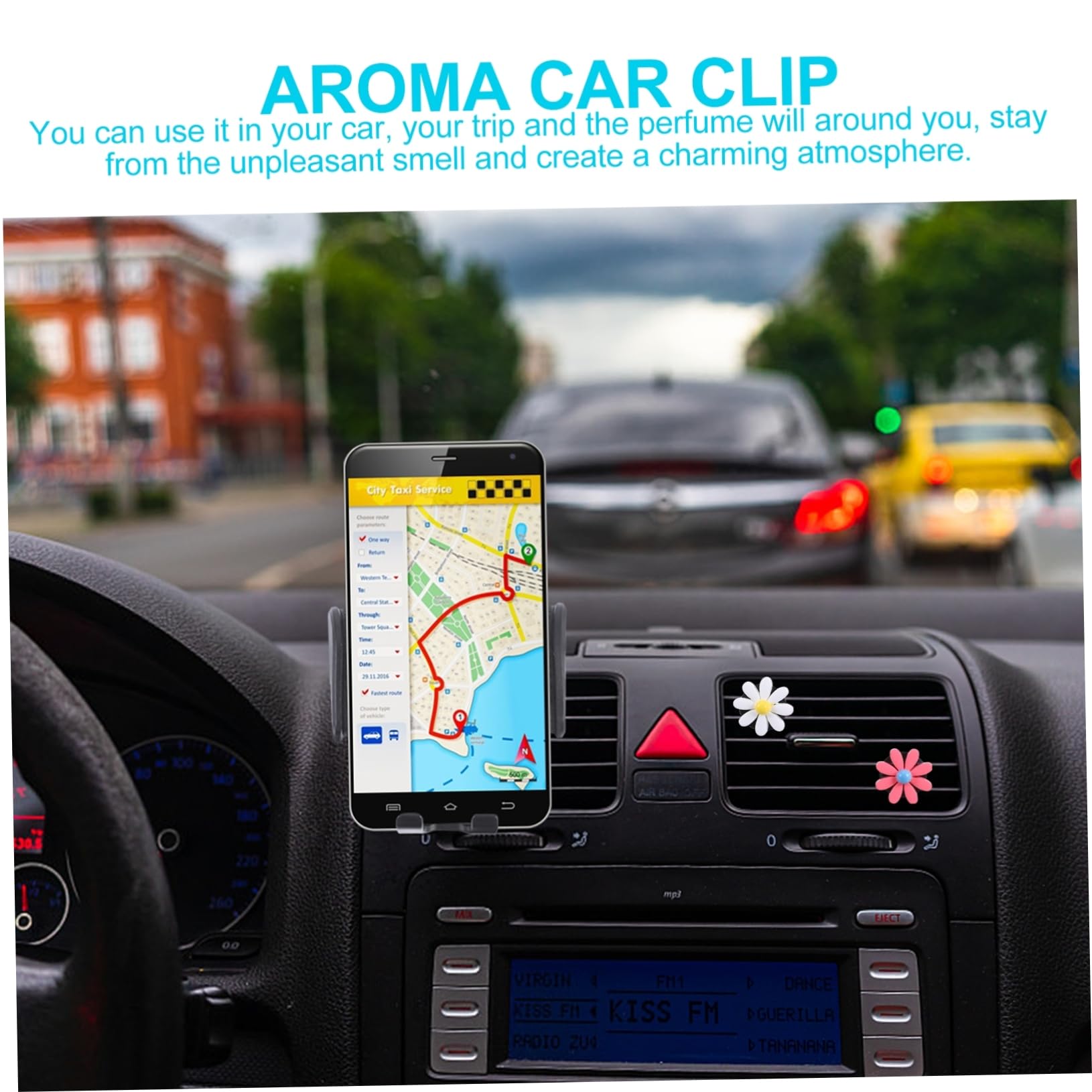 PartyKindom 30sätze Car Daisy Duftclip Teiliges Auto Aromadiffuser Blumen Ventil Clip Für Innenraum Dekoration Stilvolle Parfüm Clips Für Auto Büro Zuhause Einfach Zu Verwenden Und