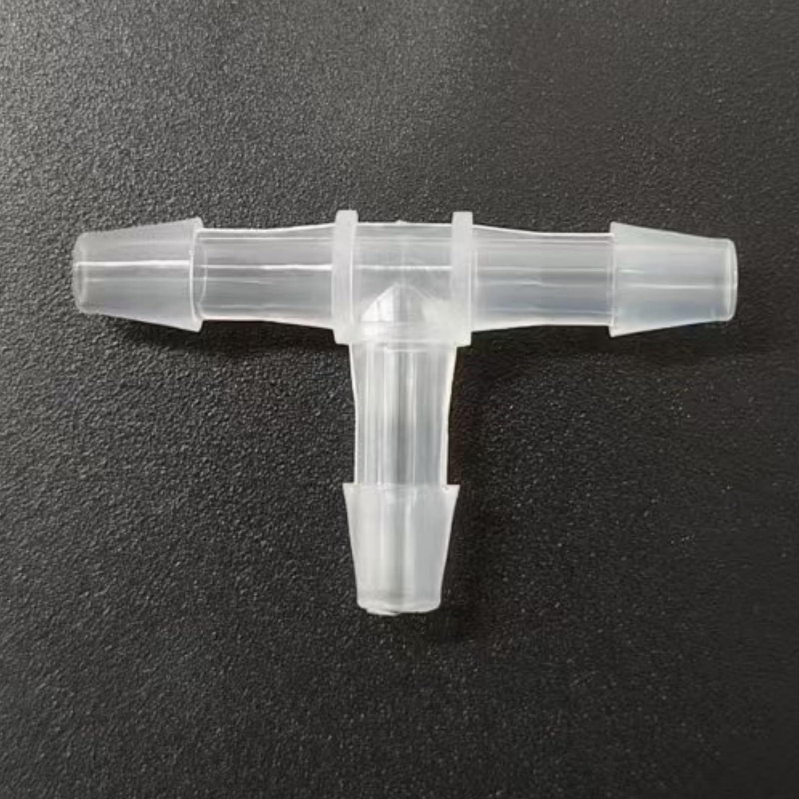 25 Pack Equal 3 Way T-Shaped Barbed Hose Fittings - Durable PP Hose Barb Tee Adapter(4mm 5/32inch Cir)