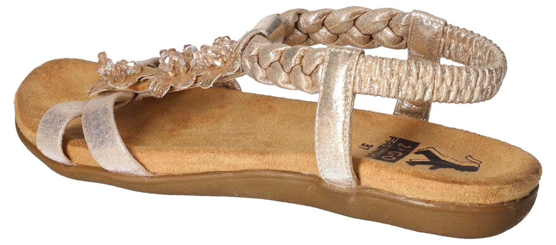 2Go Fashion Damen 8018-815-9 Flache Sandale