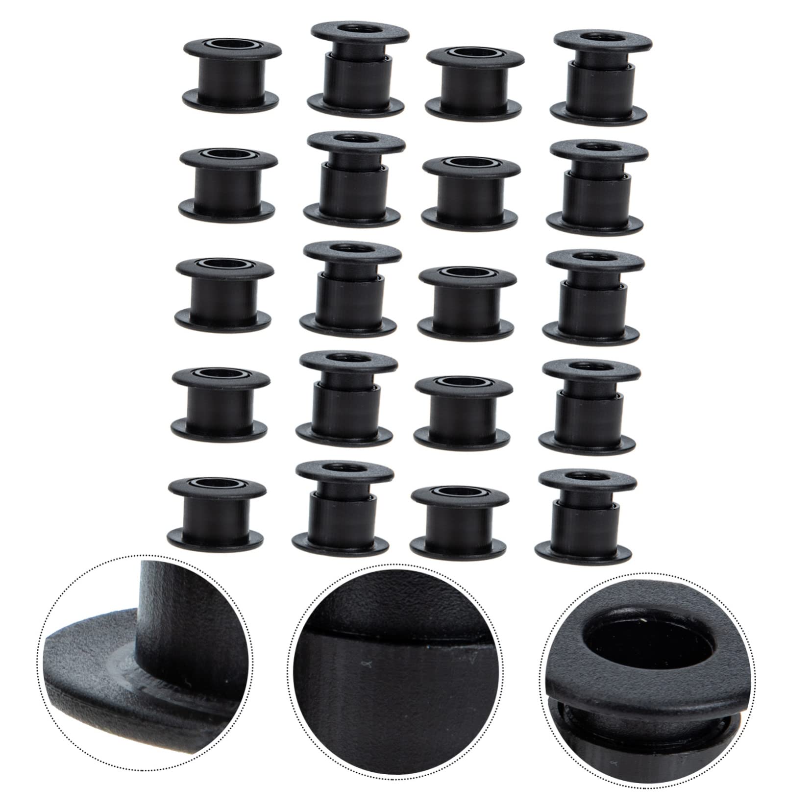 Toddmomy 10 Paires Roulements Plastique pour Table de Football