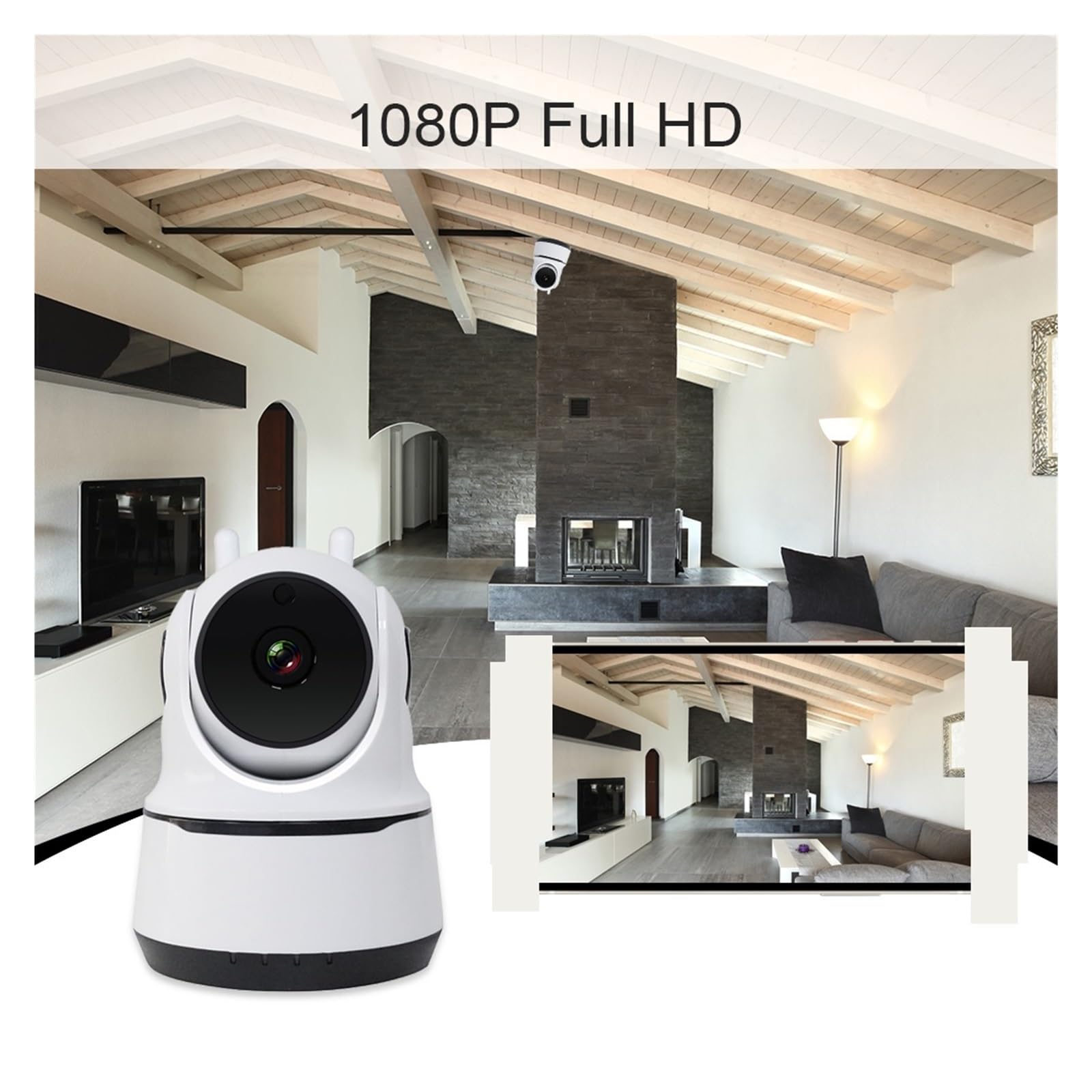 System alarmowy, Inteligentna Kamera Wideo Wi-Fi Alarm 1080P HD Domofon Głosowy Kontrola Aplikacji Tryb Dzwonka Bezpieczeństwo W Domu System Antywłamaniowy