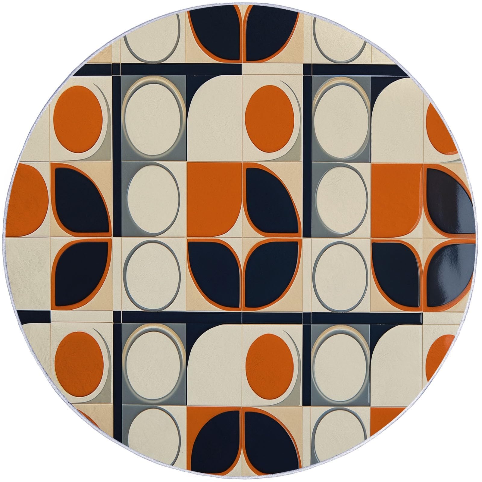 Tapis lavable en machine pour salon de 150 cm pour un nettoyage facile sans taches