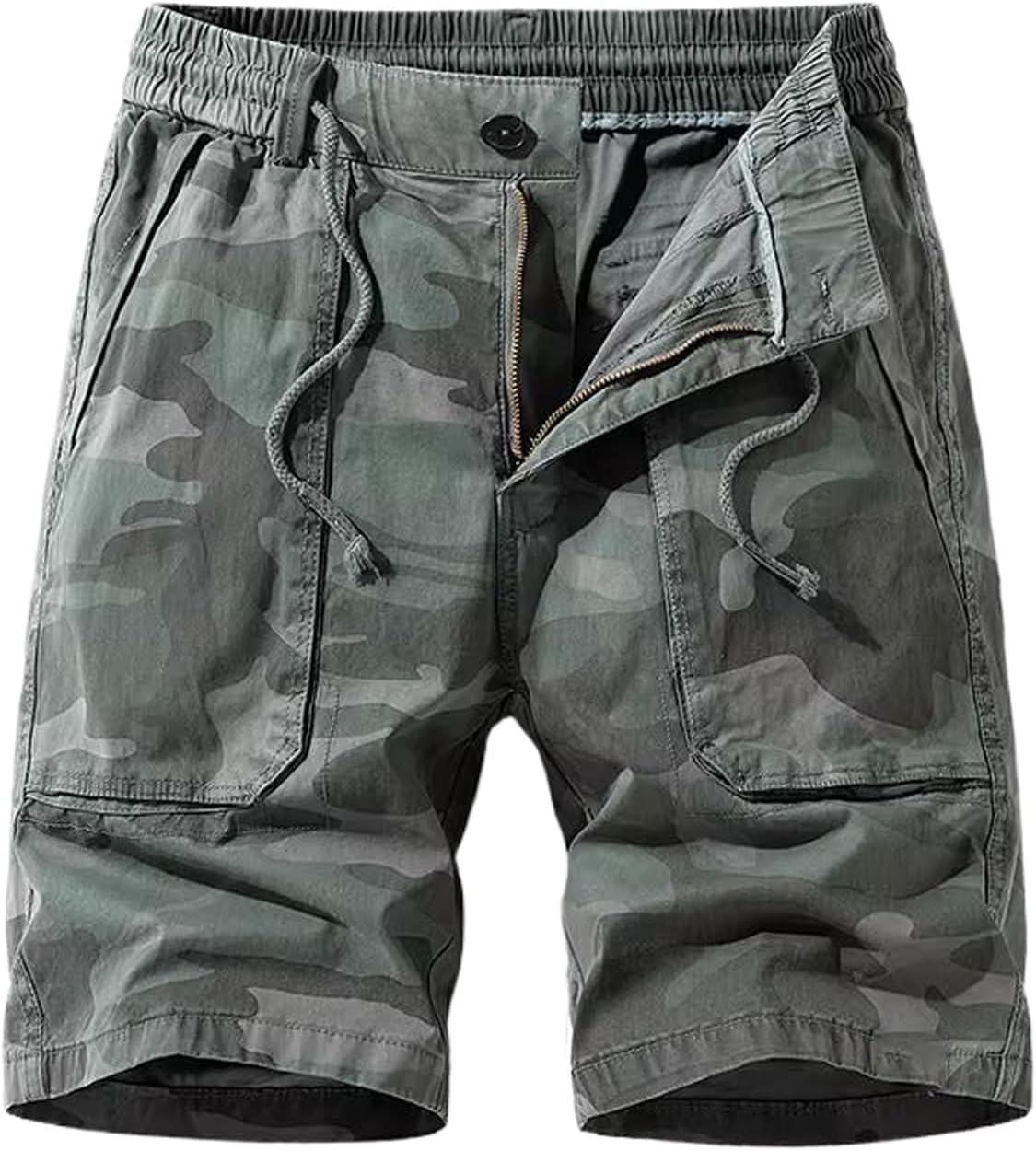 Summer Men Cotton Cargo Shorts Men Clothing Casual Beach Jogger Shorts Male