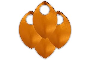 TheRingLord.com Small Aluminum Scale Mail Armor Scales in Orange and Other Colors
