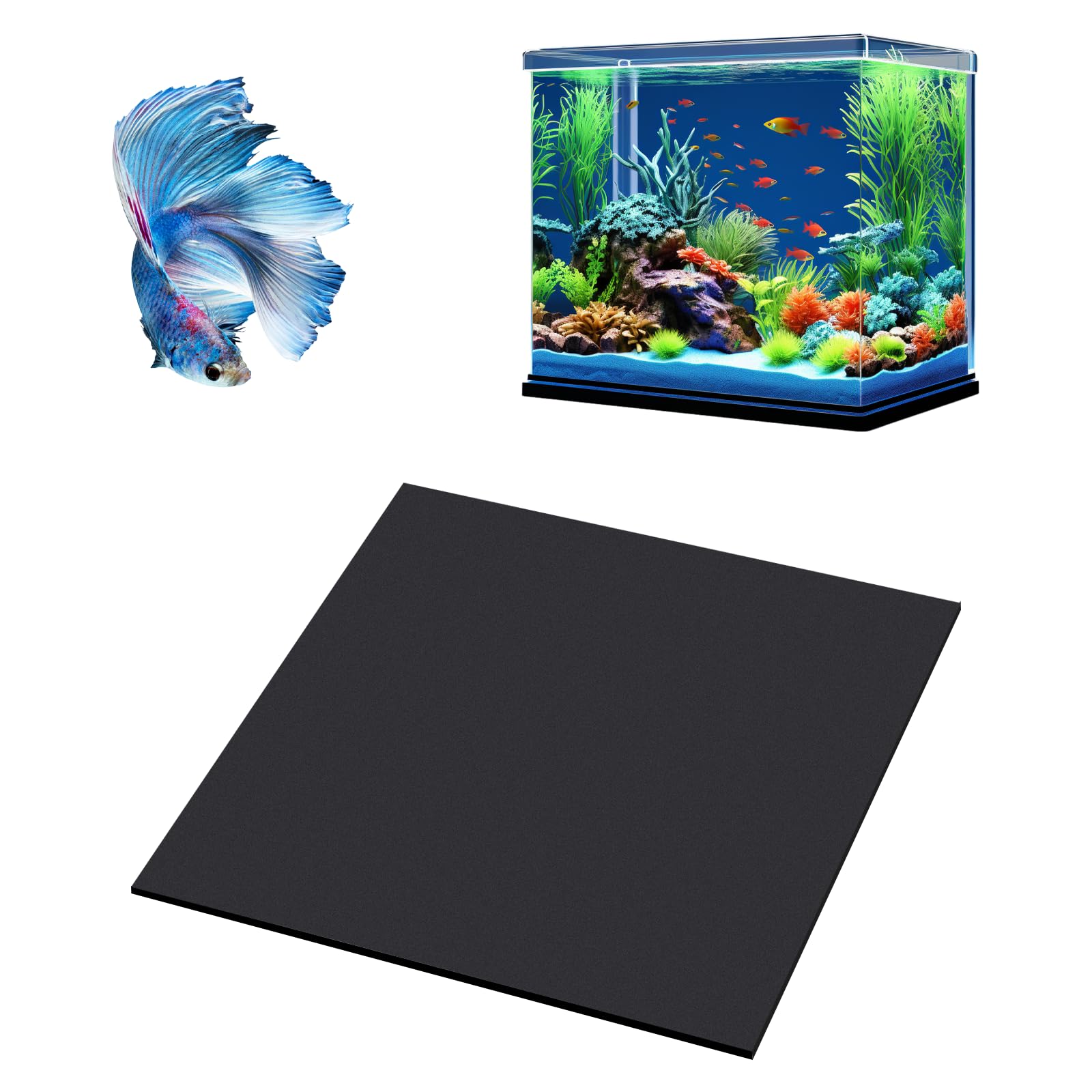 Tapis de nivellement pour aquarium dans le salon mousse sans bruit