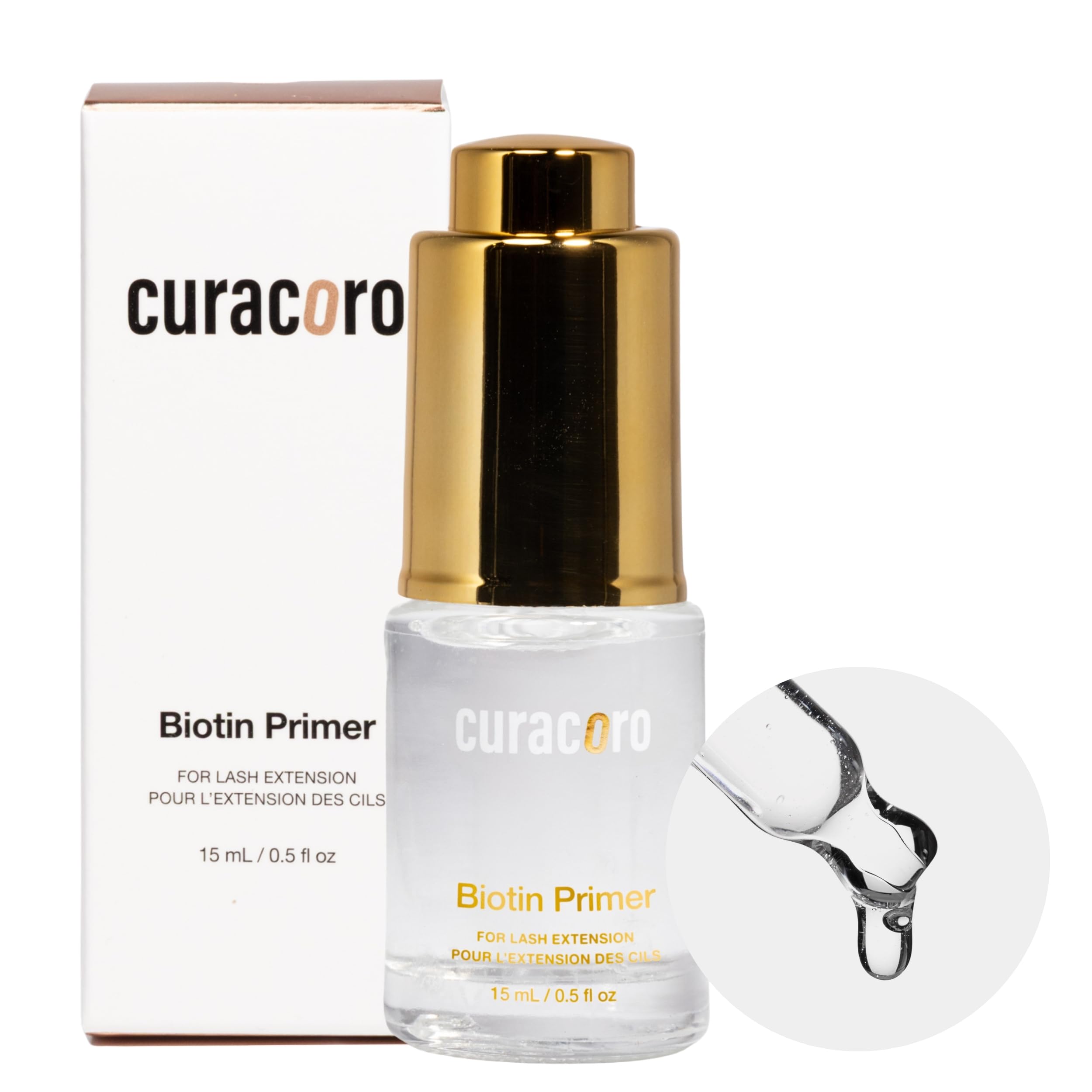 Curacoro Biotin Lash Primer for Lash Extensions 15ml