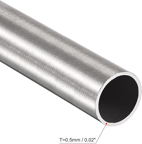 Miniatura 3 de uxcell Longitud redonda del grueso 984.3 ft m de la pared del tubo 26.2 ft m OD 1.6 ft m del acero inoxidable 984.3 ft m