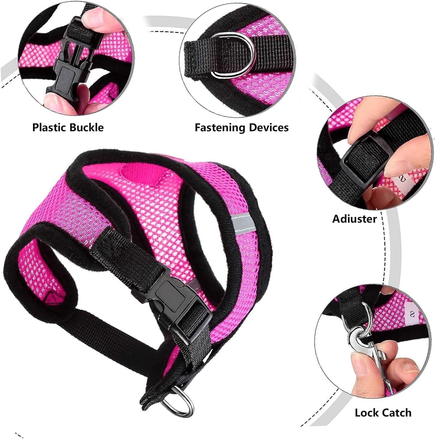 4 Pcs Funny Chicken Accessories - Comfortable Harness and Leash for Hens, Breathable Mesh image 4