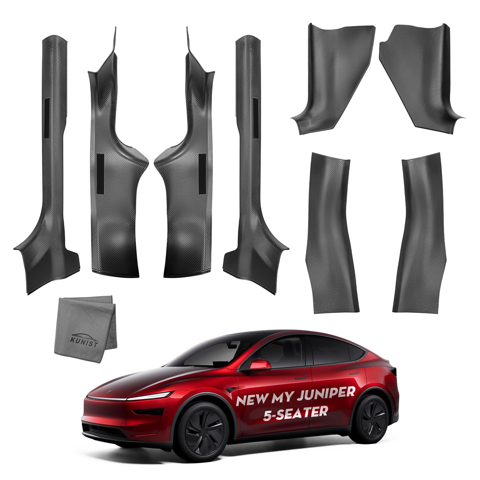 テスラモデルYジュニパー2025＋　ドアアンチキックパッド(レザー調素材) Amazon.co.jp: KUNIST ドアシルプロテクター 8個 Tesla Model Y