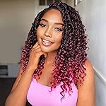 Yewell Goddess Box Braids Crochet Hair With Curly Ends 14 Inch 9 Packs Pre Looped Boho Crochet Box -Braids Bohemian Crochet Box Braiding Hair For Black Women (14Inch 9 Packs,TBUG)