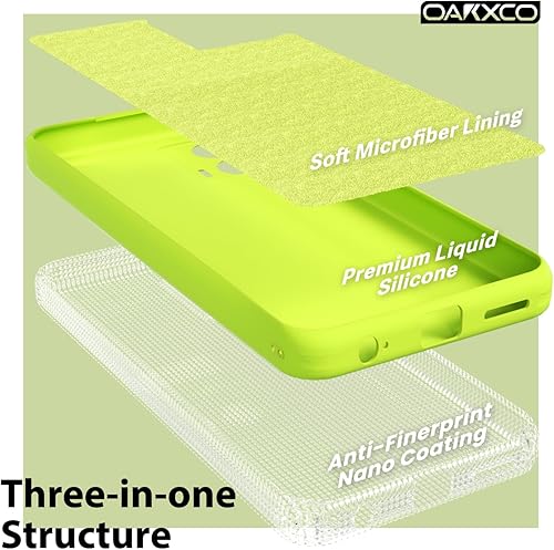 Miniatura 5 de oakxco Funda para teléfono Motorola Moto G 5G 2023 con agarre de silicona líquida, color sólido brillante fluorescente, bonita funda protectora