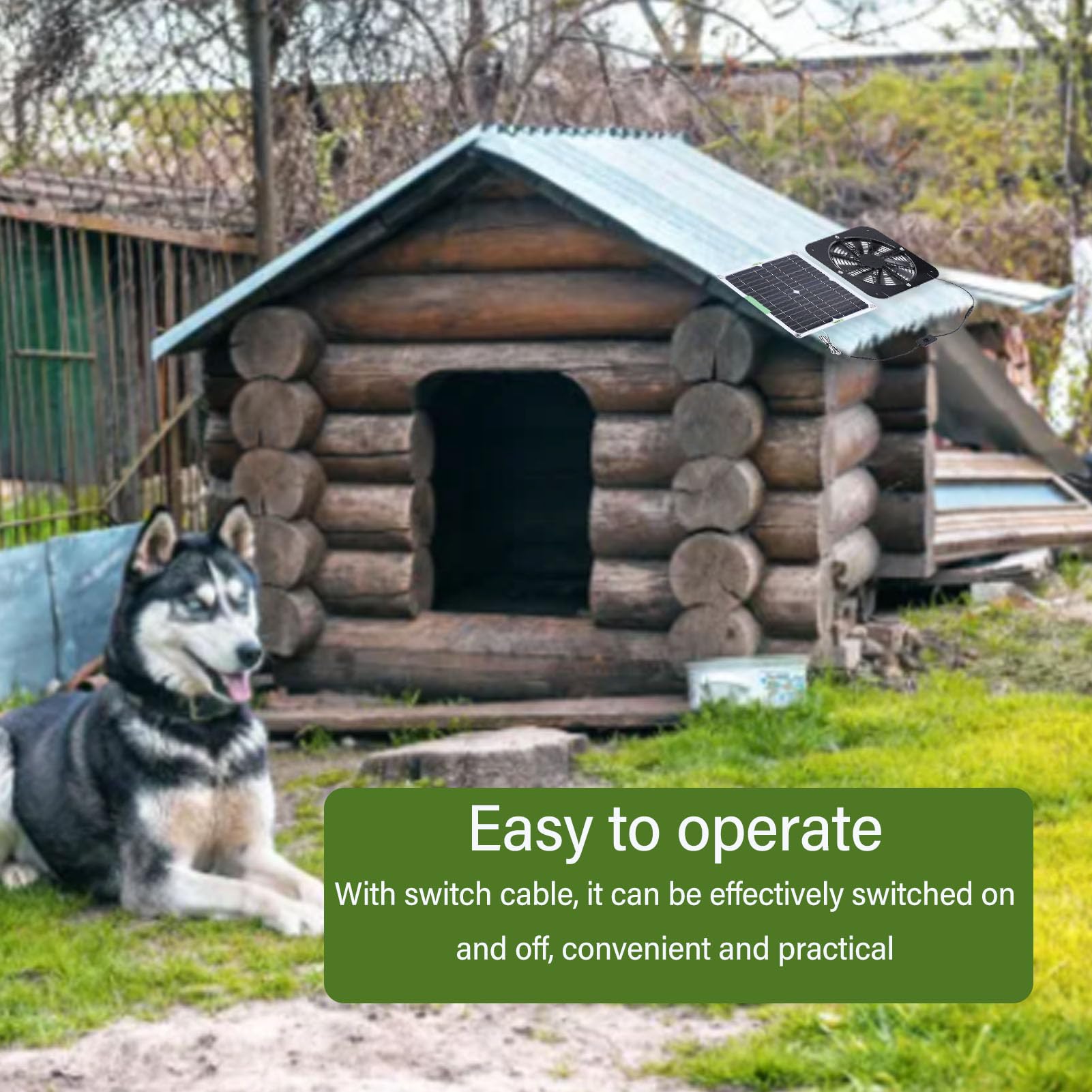 Ventola A Pannello Solare 15W - Kit Ventilazione Per Serra, Pollaio, Capannone | Portatile Ed Efficiente - Foto 11