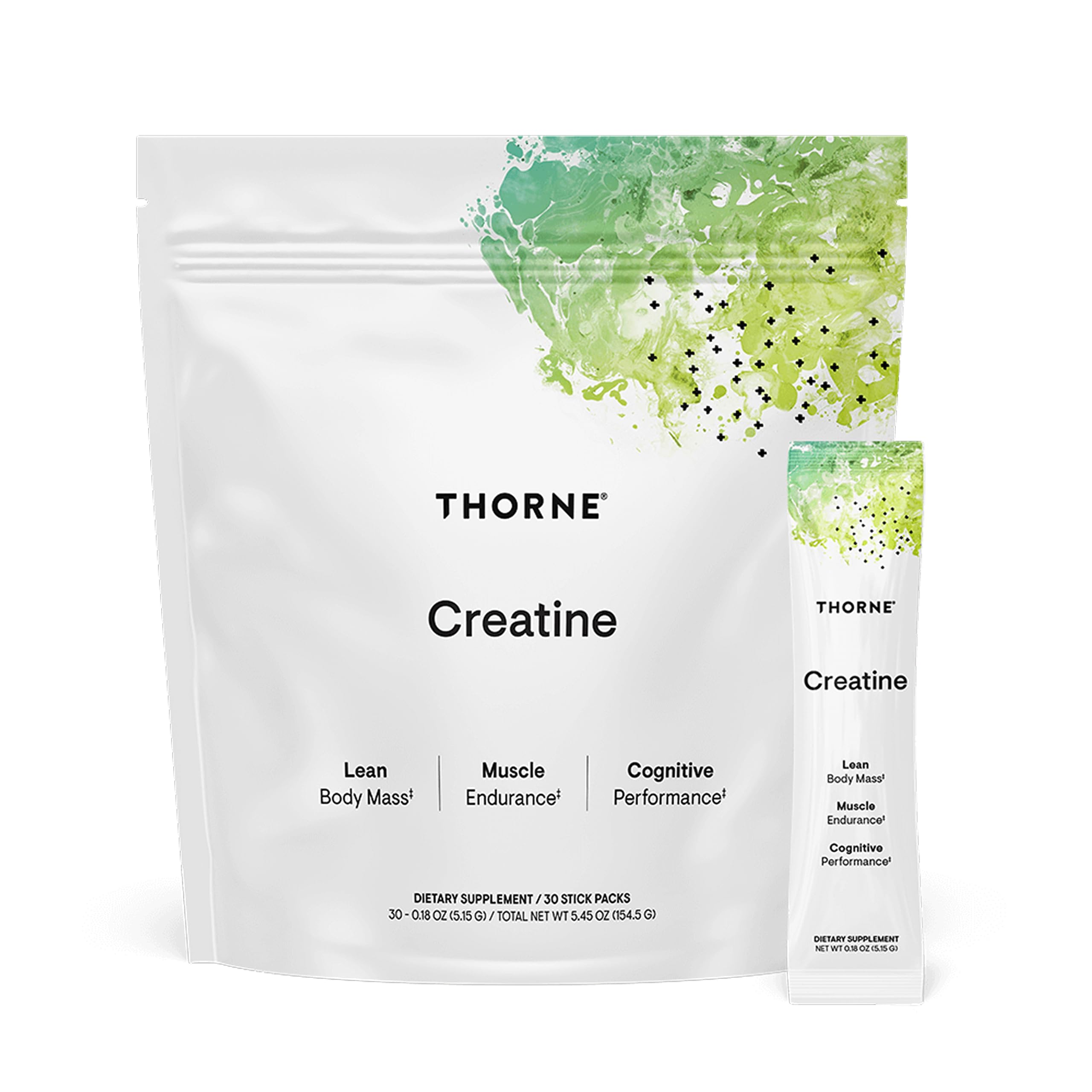 THORNE Creatine - Micronized Creatine Monohydrate Powder - Support for Muscles & Cognitive Function* - for Women & Men - Unflavored - NSF Certified for Sport - 5 g per Serving - 30 Servings