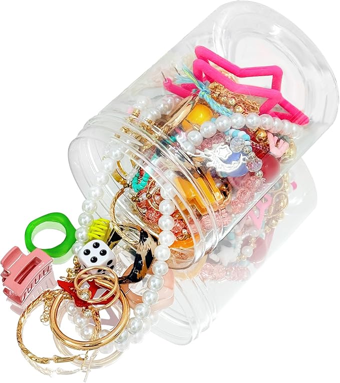 SMUOBT Mystery Jewelry  | Juego de 40 – 45 piezas de joyería sorpresa para mujer, juego de regalo (collar, arete, anillos, Kracelet, llavero, clip para el cabello) – Regalo único de cumpleaños para