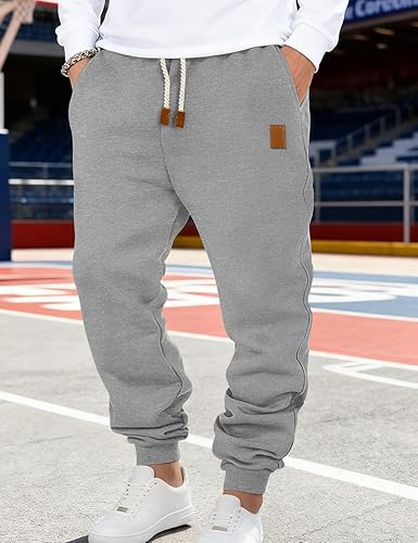 Miniatura 2 de Pantalones deportivos para hombre, pantalones deportivos elásticos casuales para hombre, pantalones deportivos con cordón y bolsillos