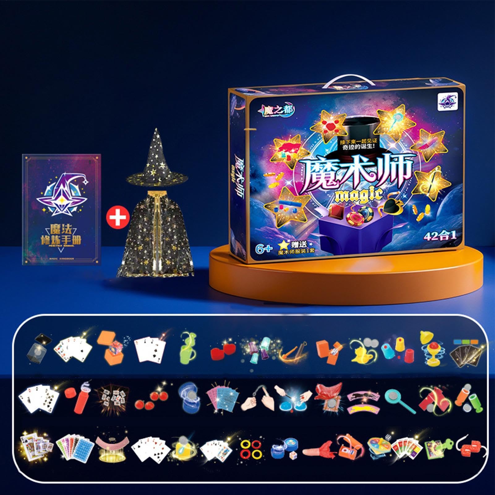 Magic Toy Set, Cool Magic Trick Tools für Kinder, Stage und Street Magic Props, Easy-to-Play Close-Up Magic Tricks, Fun Magic Props für junge Magier, Learn Magic Tricks at Home
