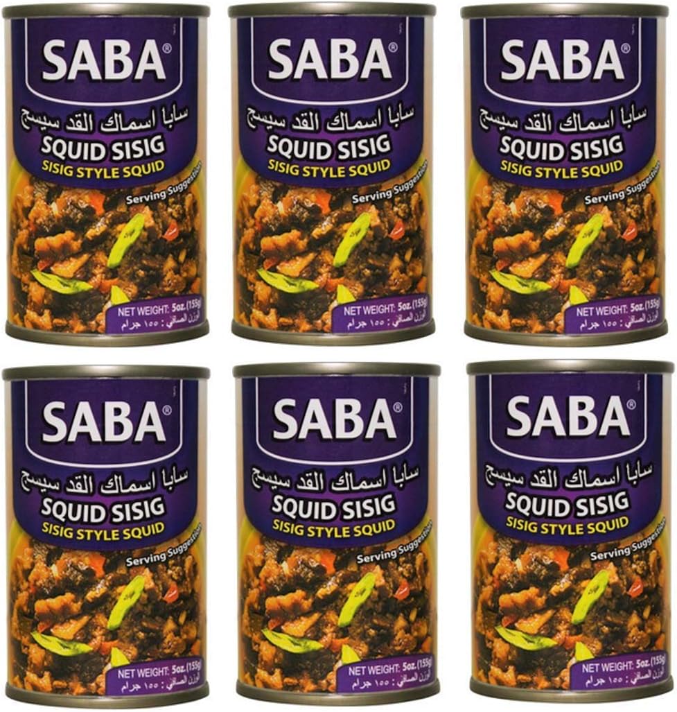 Saba Squid Sisig Spicy Squid Bits 155g, 6 Pack