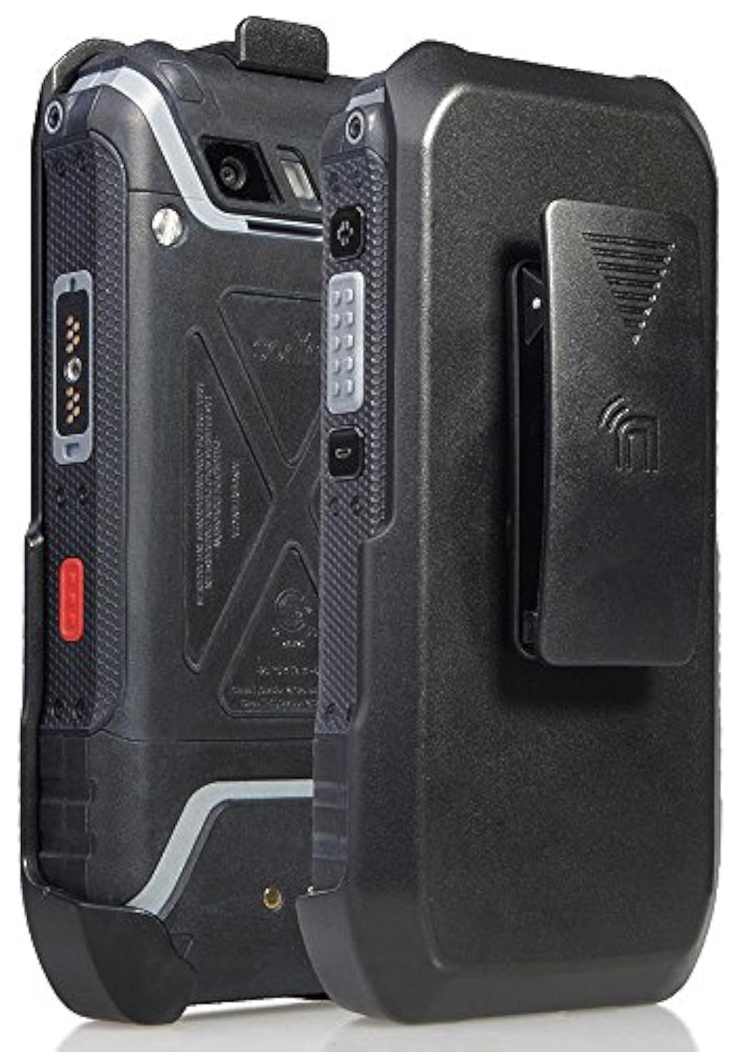Sonim XP5s Holster, Black [Rotating/Ratchet Belt Clip Case with Kickstand]