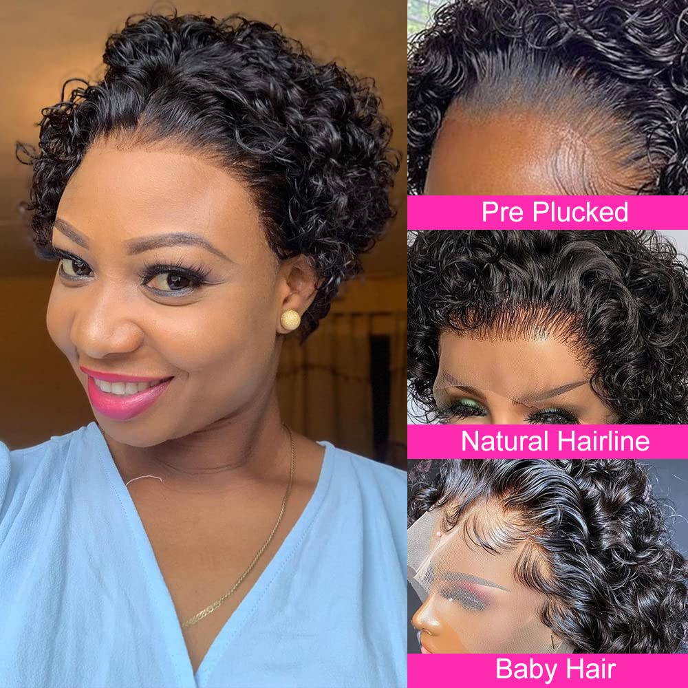 Amazon.com : Ali Bling Pixie Cut Lace Front Wigs - Short 