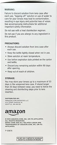 Miniatura 6 de Tienda Basic Care Solución de contactos multiusos - Fórmula premium, 12 onzas líquidas (paquete de 1)