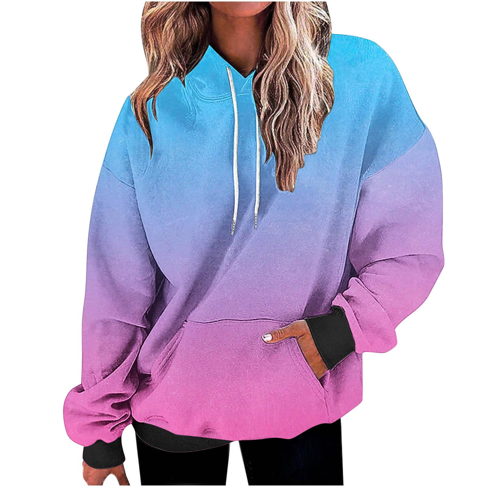 Sweat à Capuche Femme Casual Sweats Slim Fit Sweat-Shirt avec Cordon Outerwear Léger Streetwear Classique aux Couleurs Assorties Veste à Manches Longues Haut Couleur Unie Mode Automne Vêtements