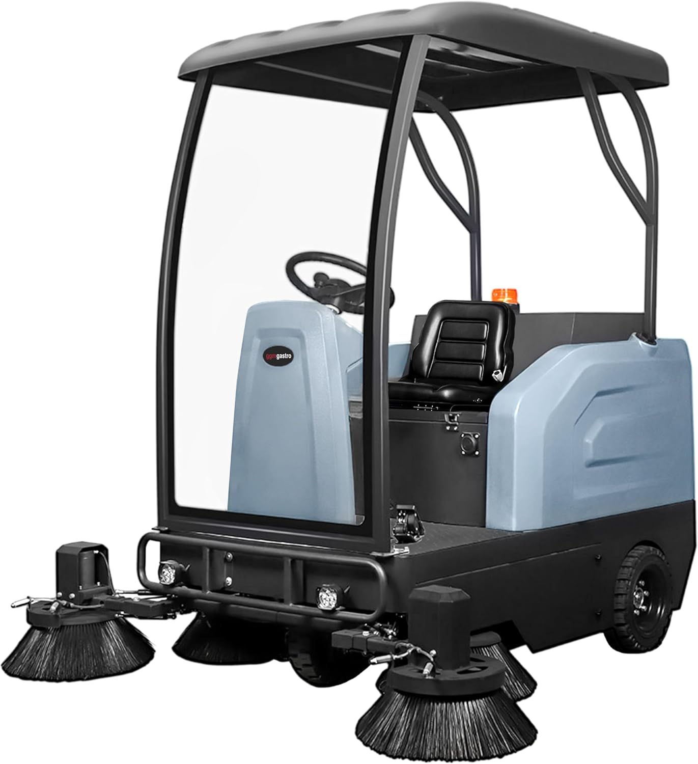 옆 view of GGM Gastro KMHK13000 Ride-On Sweeper